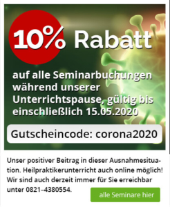 Corona Rabatt Banner 10% bis 15.05.2020