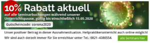 Rabatt Banner 10% bis 15.05.2020